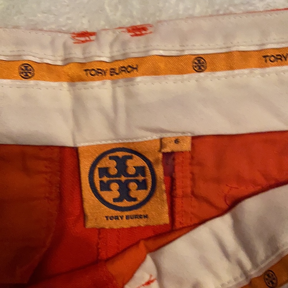 Tory Burch Solid orange shorts, no fading - Picture 2 of 3